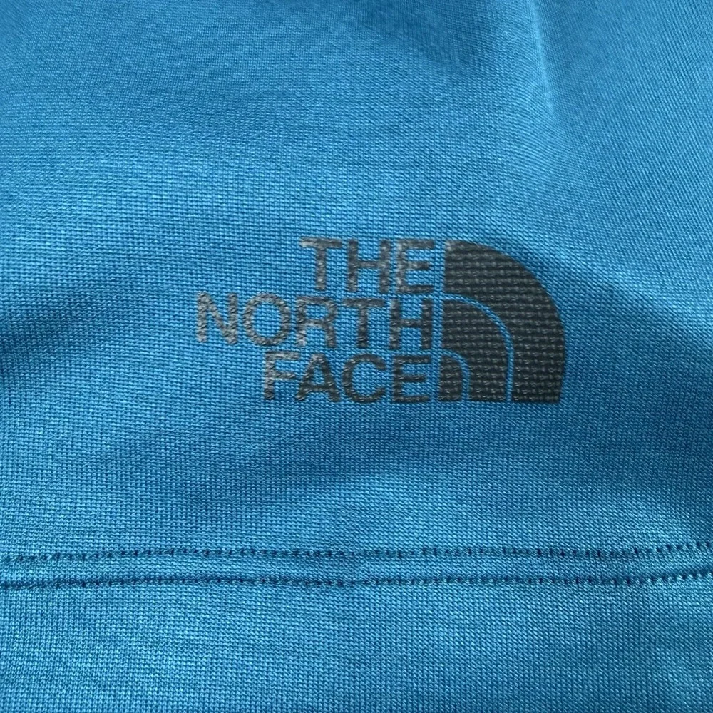 The North‎ Face Performance Polo Shirt Mens L Teal Blue Short Sleeve Athletic